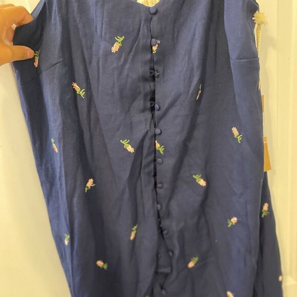 Hayley Lynn navy blue Summer dress size 2 - Picture 3 of 5